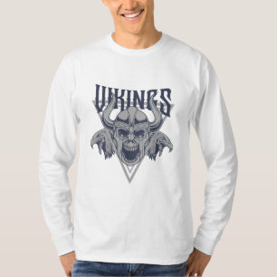T-shirt Graphique de guerrier crâne Viking