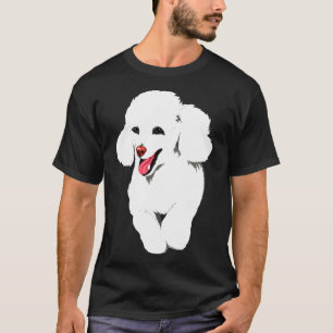 T-shirt Graphique de la face de caniche