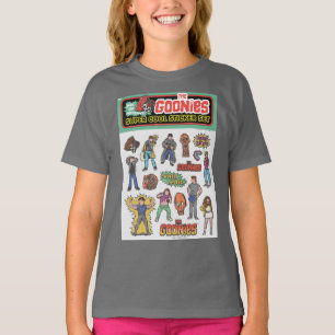 T-shirt Graphique de la feuille d'autocollants rétro Gooni