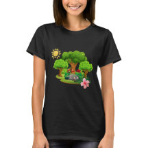 T-shirt graphique de la Forêt Magique