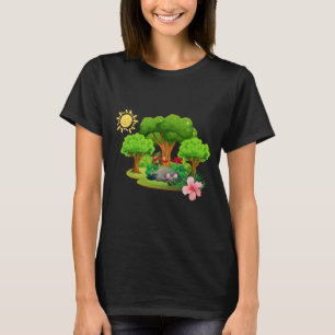 T-shirt graphique de la Forêt Magique