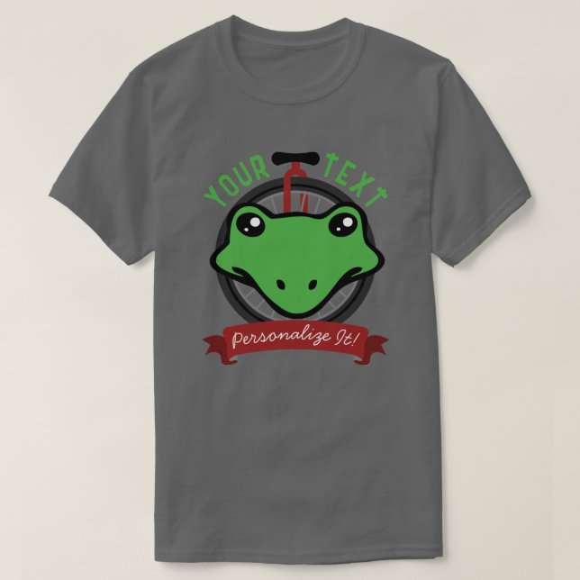 T-shirt Graphique de la grenouille unicycle (Design devant)