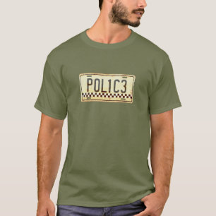T-shirt Graphique de la plaque de permis de voiture de l'o