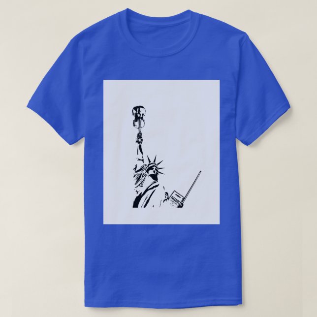 T-shirt Graphique de la statue de violon (Design devant)