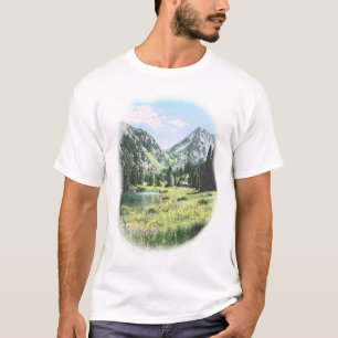 T-shirt Graphique de lac de montagne alpin vintage