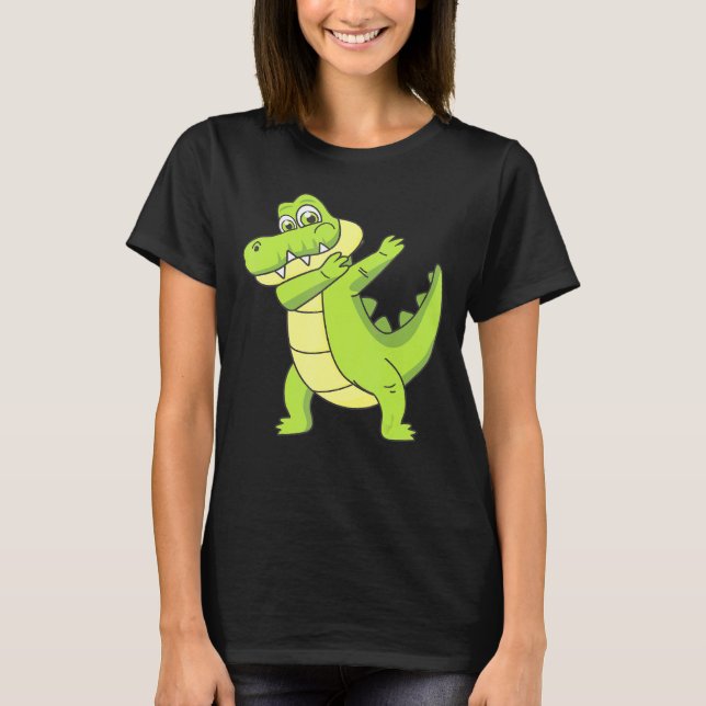 T-shirt Graphique de l'alligator de l'inclinaison (Devant)
