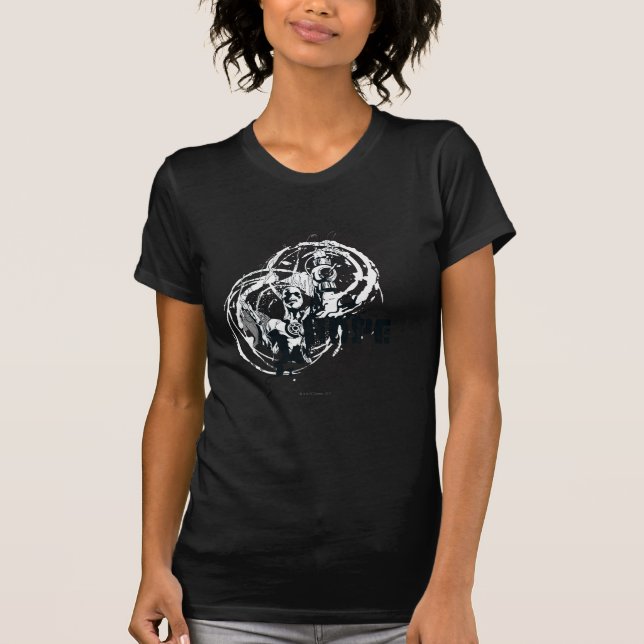 T-shirt Graphique de lanterne bleue 4 (Devant)