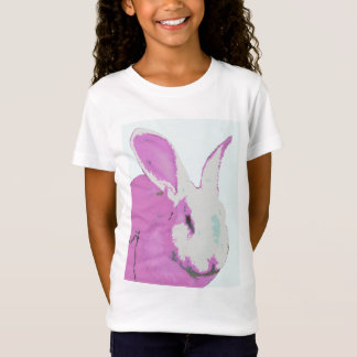 T-shirt graphique de lapin de filles - enfants