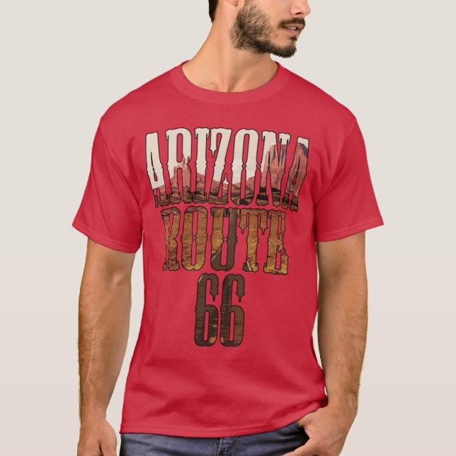 T-shirt Graphique de l'Arizona Route 66 (Devant)