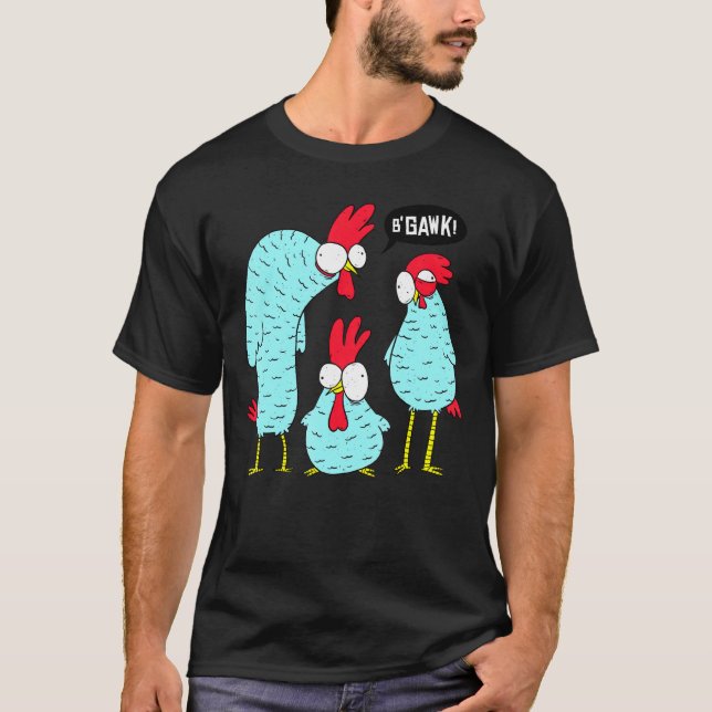T-shirt Graphique de l'éleveur de poulets folles trois (Devant)