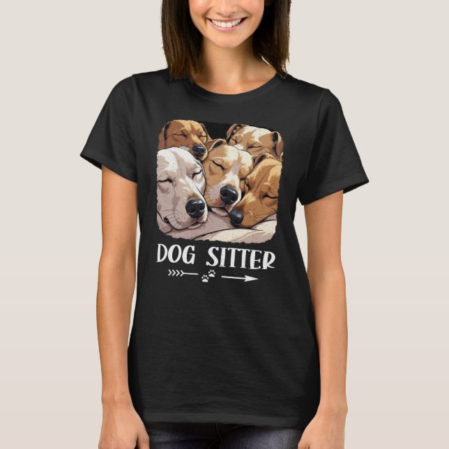 T-shirt Graphique de l'émetteur de chien (Devant)