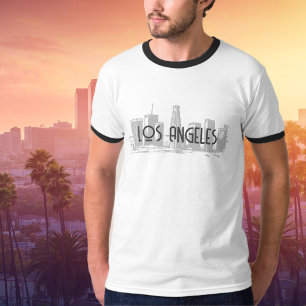 T-shirt graphique de Los Angeles Skyline