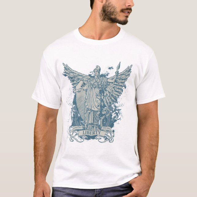 T-shirt graphique de Madame Liberty (Libertas) (Devant)