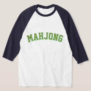 T-shirt Graphique de Mahjong de Varsity Rose Personnalisé