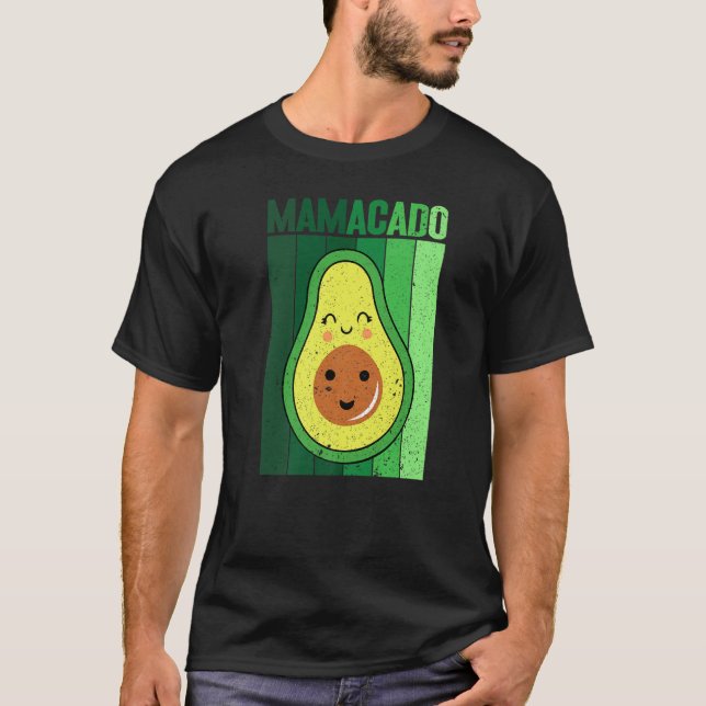 T-shirt Graphique de Mamacado Papacado pour Avocado 1 (Devant)