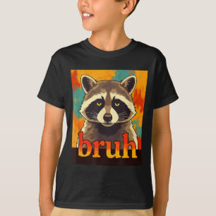 T-shirt Graphique de mème de raton laveur drôle pour ados
