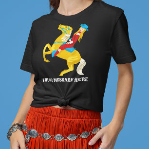 T-shirt Graphique de message personnalisé de la cowgirl oc