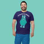 T-shirt Graphique de monstre de message personnalisé<br><div class="desc">Ce tee-shirt graphique amusant présente une jolie illustration d'un monstre à l'allure délirante avec votre propre slogan personnalisé ci-dessus en caractères blancs gras.</div>