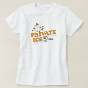 T-shirt Graphique de mot de dessin humoristique sur glace 