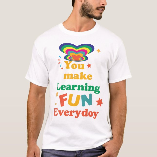 T-shirt Graphique de motivation coloré (Devant)