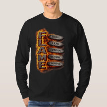 T-Shirt Graphique de Motivation FLAME pour Hommes