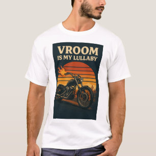 T-shirt Graphique de moto avec le texte "Vroom is my Lulla