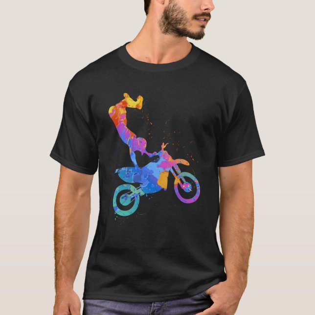 T-shirt Graphique de moto Enduro (Devant)