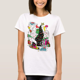 T-shirt Graphique de Noël coloré Grinch
