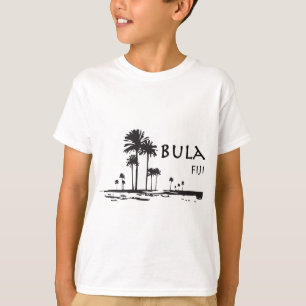 T-shirt Graphique de palmier de Bula Fidji