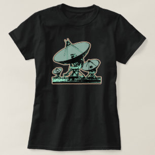 T-shirt Graphique de parabole satellite rétro