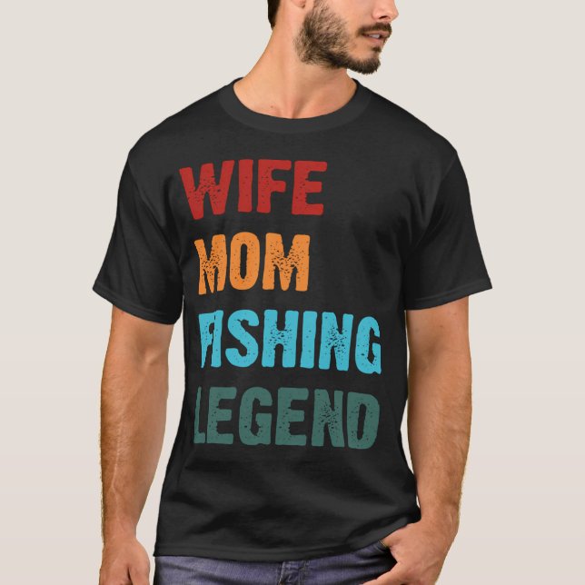 T-shirt Graphique de pêche maman (Devant)