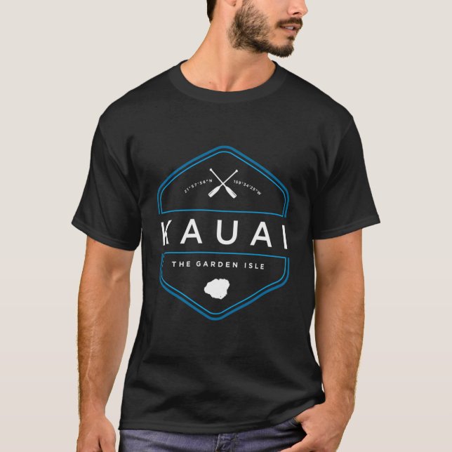 T-shirt Graphique de plage de Kauai Hawaii (Devant)