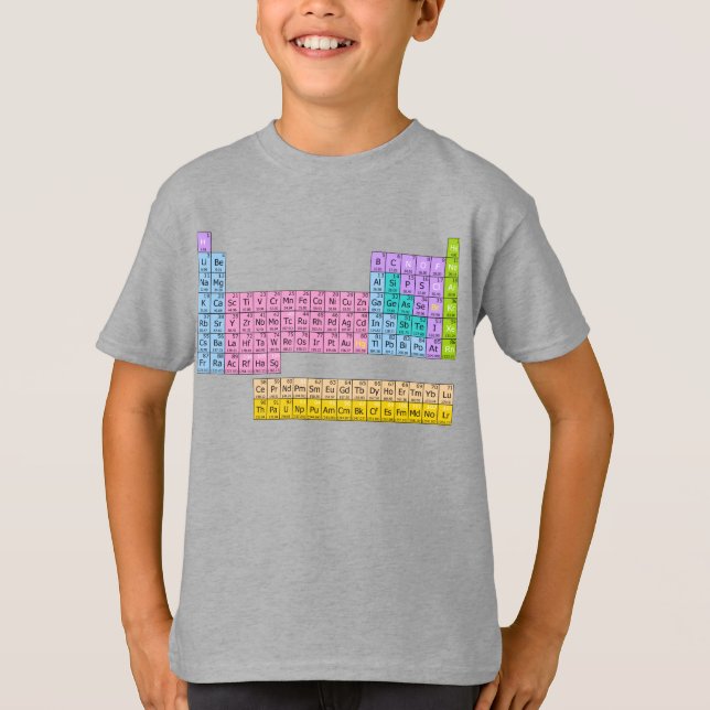 T-shirt Graphique DE PLAISIR DE LA Table PÉRIODIQUE TEL (Devant)