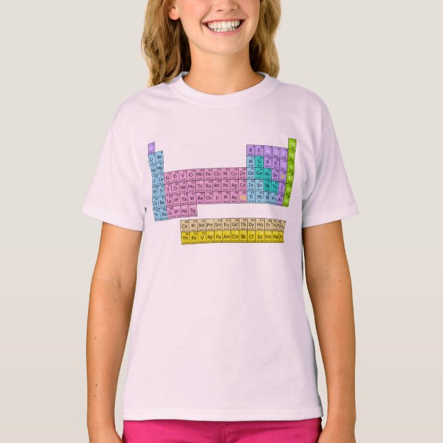 T-shirt Graphique DE PLAISIR DE LA Table PÉRIODIQUE TEL (Devant)