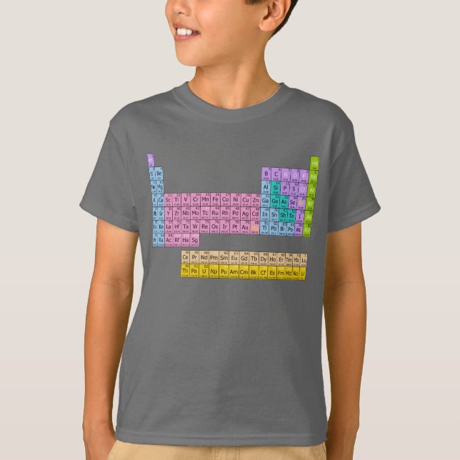 T-shirt Graphique DE PLAISIR DE LA Table PÉRIODIQUE TEL (Devant)