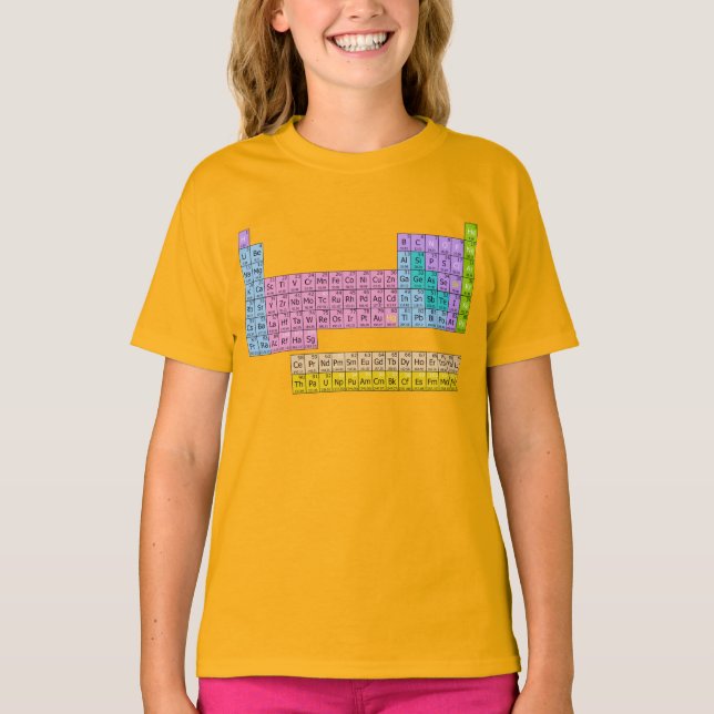 T-shirt Graphique DE PLAISIR DE LA Table PÉRIODIQUE TEL (Devant)
