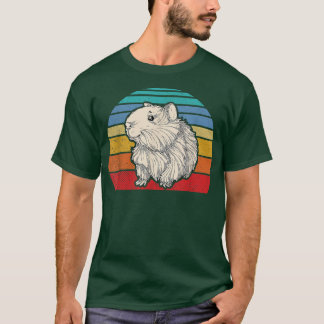 T-shirt Graphique de porc de Guinée rétro drôle