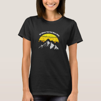T-shirt Graphique de randonnée en montagne Athlétique Outd