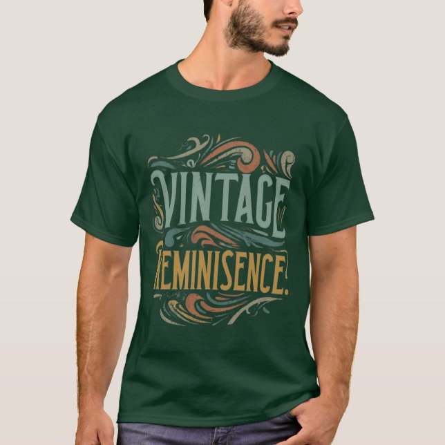 T-shirt Graphique de réiniscence vintage (Devant)