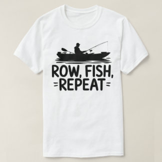 T-shirt Graphique de répétition du poisson de ligne pour l