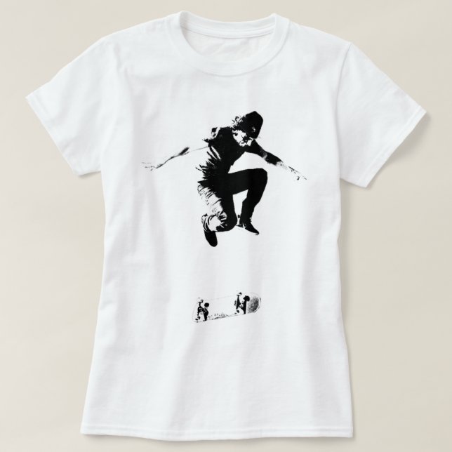 T-shirt Graphique de Rodney Mullen Treflip B_amp_W (Design devant)