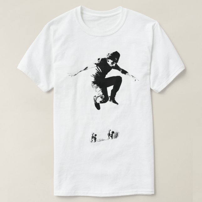 T-shirt Graphique de Rodney Mullen Treflip B_amp_W (Design devant)