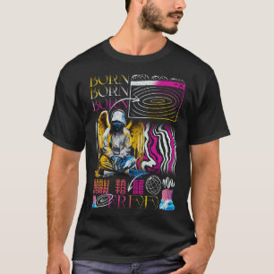 T-shirt Graphique de rue Abstrait "Né pour être libre"