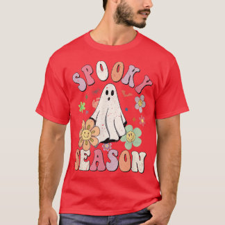 T-shirt Graphique de saison Éffrayante Halloween Fantôme v