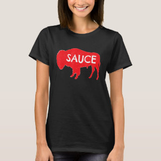 T-shirt Graphique de sauce buffalo drôle Ailes chaudes Nou