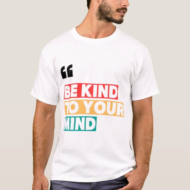 T-shirt Graphique de sensibilisation à la santé mentale «  (Devant)