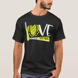 T-shirt Graphique De Softball Dit Pour Les Filles Et Femme