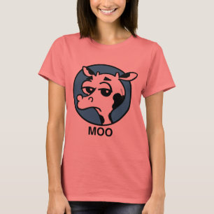 T-SHIRT GRAPHIQUE DE SONNERIE DE VACHE DRÔLE À M