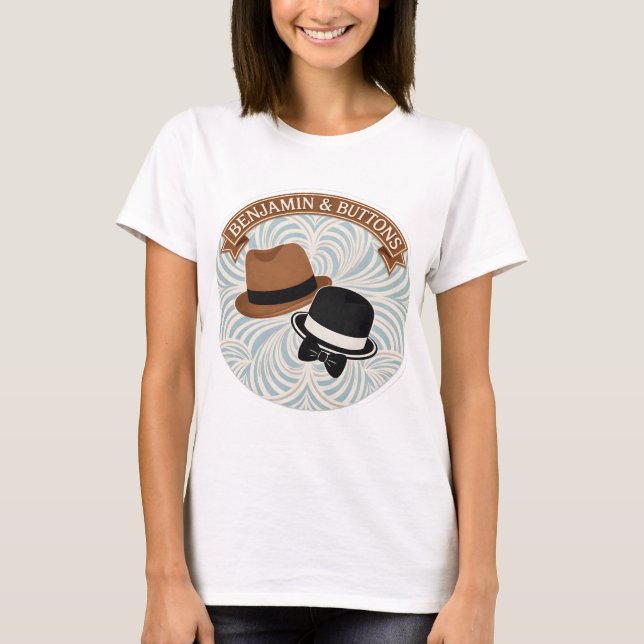 T-shirt graphique de style gentleman vintage (Devant)