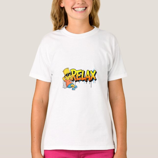 T-shirt graphique de style urbain avec graffiti «  (Devant)
